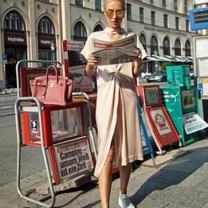 Zara Satin Tunic Dress